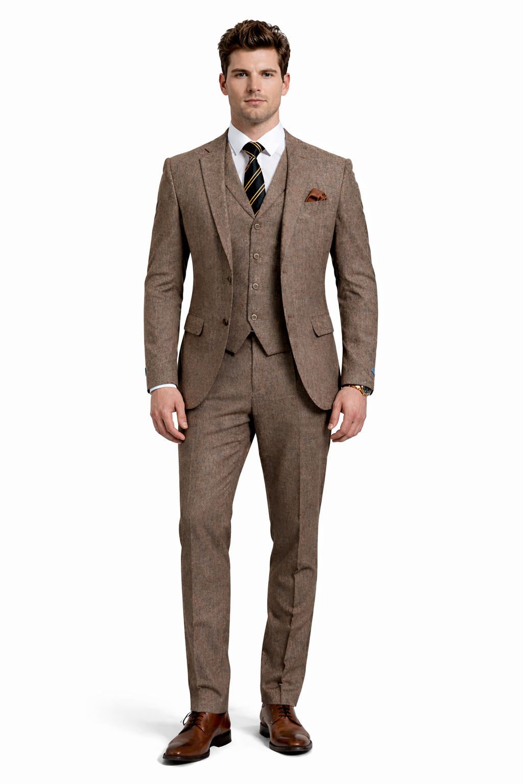 1930s Fashion Tweed ~ Herringbone Pattern  - Mens 1930 Suit -  1930s Tuxedo