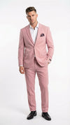 Vitali Brand Modern Fit Men’s Light Pink Formal Suit - Blush Color