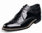 1920s Shoes Black White Wingtip 00605-21