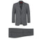 278-1 Men's 3-Piece Classic Fit Single Breasted Windowpane Suit