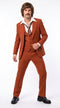 Men’s Burnt Orange 3-Piece Suit – 1970s Disco, Retro Rockabilly, Prom and Party Suit