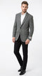 Men’s Grey Harris Tweed Blazer Jacket, Classic Herringbone Wool Sport Coat for Business Casual