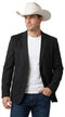 Men’s Black Western Blazer – Cowboy Sport Coat with Western Yoke Design