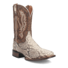 Dan Post Men's Brutus Python Snakeskin Square Toe Boots - Natural