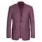 293-16 Men's Slim Fit Notch Lapels Berry Solid Suits