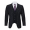 Mens Vested Navy Slim Fit Suit