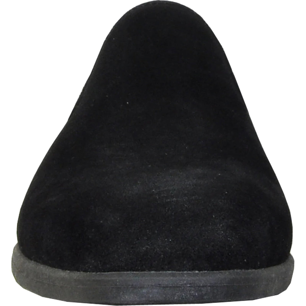 Bravo Mens Vegan Suede Wedding & Prom Slip On Loafer Dress Shoe in Black