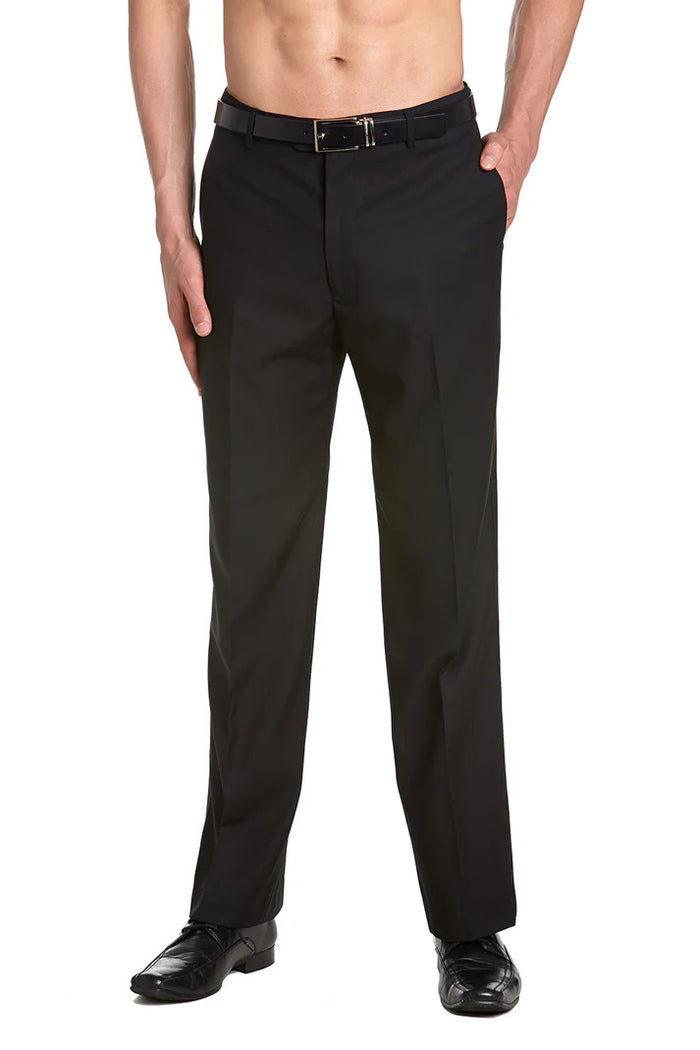 Mens Dress Tuxedos Pants in Color Flat Front No Pleat