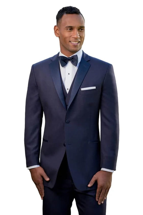 Smoking Traje - Esmoquin - Smoking Para Hombre - Slim Fit Trajes De Novio Navy Tuxedo