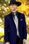 Smoking Traje - Esmoquin - Smoking Para Hombre - Royal Blue Tuxedo