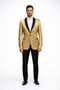 2 Toned Dinner Jacket with Gold Tuxedo