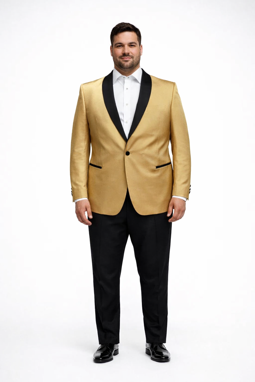 2 Toned Dinner Jacket with Gold Tuxedo