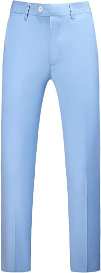 Mens Dress Pants Front Flat Fit Casual Pants