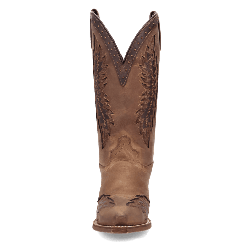 Laredo Coyote Creek Wide Calf Leather Boot - Rich Brown