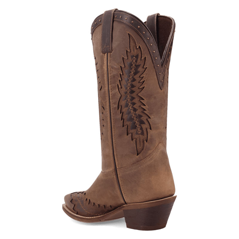 Laredo Coyote Creek Wide Calf Leather Boot - Rich Brown
