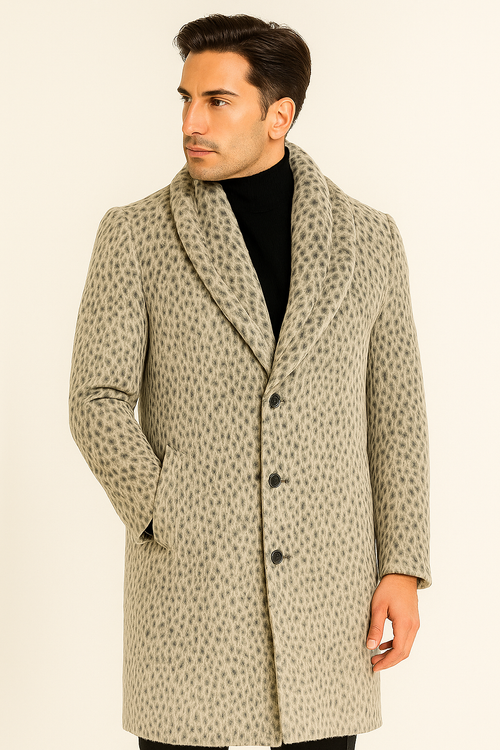 Vintage 1920s Gangster Pimp Coat – Full Length Leopard Faux Fur Style