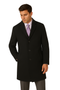 Men's Heavy Wool Overcoat â€“ Classic Full Length Winter Topcoat
