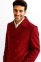 Men's Big & Tall Wool Peacoat â€“ Classic Double Breasted Overcoat Style