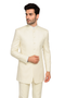 Mandarin Collar Tuxedo - Mandarin Tuxedo - No Collar Suit - Cream Suit