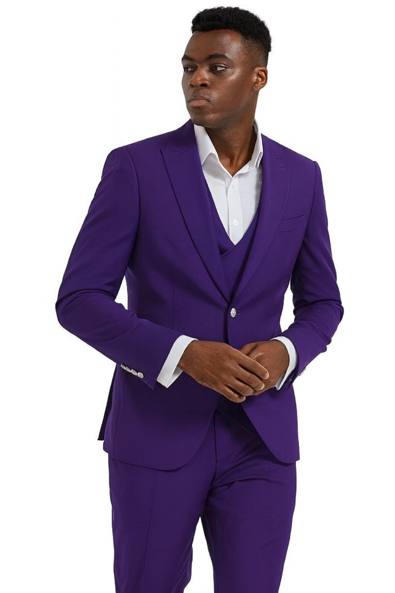 Mardi Gra Custom - Purple and Gold Two Toned Tuxedo