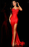 Jessica Angel JA2309 Sweetheart Spaghetti Strap Fitted High Slit Jersey Dress