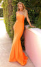 Jessica Angel JA2377 One-Shoulder Mermaid Open Back Ruched Prom Jersey Dress