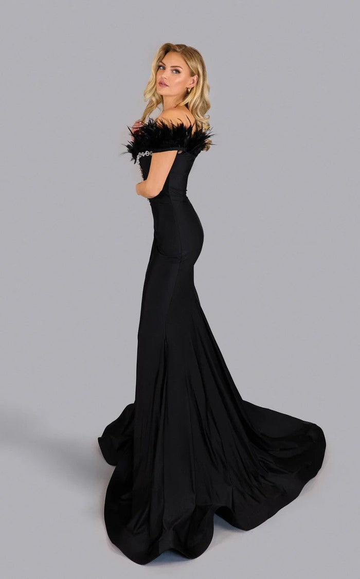 Jessica Angel JA2546 Off-Shoulder Mermaid Prom Formal Floor-Length Lace Dress
