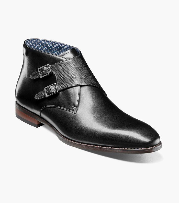 Stacy Adams Kaius Plain Toe Double Monk Strap Boot by Stacy Adams Shoes