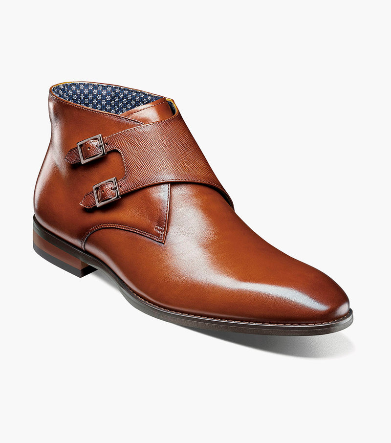 Stacy Adams Kaius Plain Toe Double Monk Strap Boot by Stacy Adams Shoes