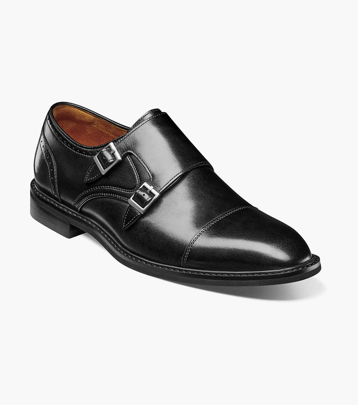 Stacy Adams Boswell Cap Toe Double Monk Strap by Stacy Adams Shoes