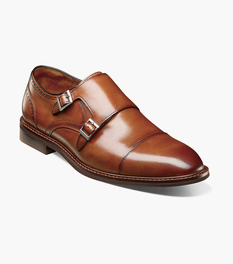 Stacy Adams Boswell Cap Toe Double Monk Strap by Stacy Adams Shoes