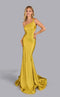Jessica Angel JA2637 One-Shoulder Mermaid Prom Formal Crystal Jersey Dress