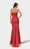 Jessica Angel JA2725 Strapless Sweetheart Fitted High Slit Beaded Jersey Dress