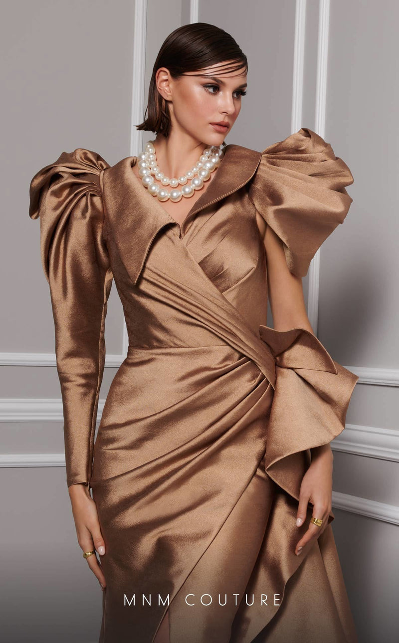 MNM Couture 2726 Black Formal Gown with Refined Detailing