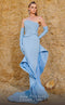Fouad Sarkis 2755 Strapless Asymmetrical Gown with Belt