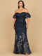 Lara 28884- Off Shoulder Mermaid Lace Gown