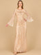 Lara 28887 - High Neck Beaded Dress with Bell Sleeves