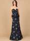 Strapless Brocade Gown with Bolero