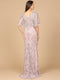 Cape Sleeve Mermaid Gown