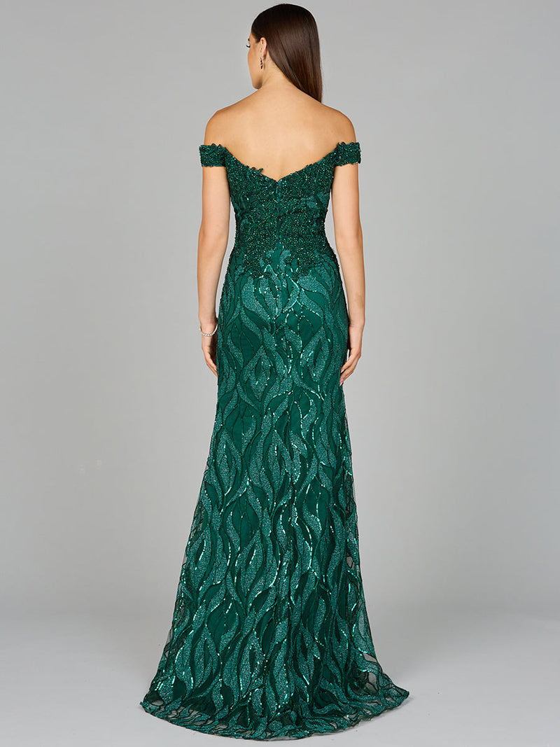 Off Shoulder, Mermaid Lace Gown