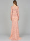 Long Sleeve Lace Gown