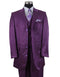 Gangster Suit - Mobster Suit - Mafia Suit For Mens 3 Button Ton on Ton Stripe Fashion Suit in Purple