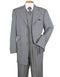 Gangster Suit - Mobster Suit - Mafia Suit For Mens 6 Button Double Breasted Vest Zoot Suit in Grey