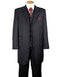 Gangster Suit - Mobster Suit - Mafia  Black Suit For Mens Ton on Ton Stripe Fashion Zoot Black Suit