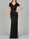 Lara 29606 - Closed Back, Cap Sleeve Dress