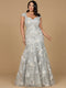 Lara 29642 - Cap Sleeve Mermaid Evening Gown