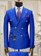 Navy Double Breasted Suit - AlbertoNardoniStore