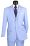 Mens Easter Suit - Jacket and Pants in Summer Color Light Sky Blue Modern Fit Light Weight
