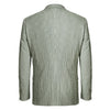 611-1 Men's Slim Fit Notch Lapels Gray Stripe Cotton Suits