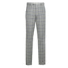 293-15 Men's Slim Fit Notch Lapels Light Gray Check Suits